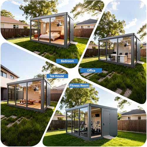 Vestael Modular Pods,ADUs/Prefab Studios Suitable for Office Work, Exercise and Dining in The Backyard T10