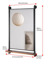 OLDRAINBOW Industrial Pipe Mirror Wood Shelves,Bedroom Mirror with Shelf,Rectangle Iron Wall Mirrors for Living Room Bedroom(34.6 x 23.6 in) OLDRAINBOW