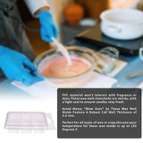 Wax Melt Molds 100 Packs Wax Melt Clamshells 6 Cavity Cubes Clamshells Clear Empty Plastic Cube Tray for Wickless Tarts Candles by DGQ DGQ