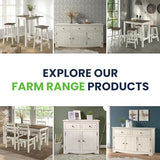 Furniture Dash Wood Bar Height Dining Set of Drop Leaf Table and 4 Stools White Distressed Furniture Dash