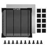 UniTak3D Honeycomb Laser Bed 300 x300 mm Working Table for S1/RAY5 Engraver,Fast Heat Dissipation and Desktop Protection with Aluminium Plate(Working Area:10.245x10.24in) UniTak3D
