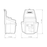 ToughBuilt - Utility Plus Pouch- 7 Pockets and Rear Pocket Flap - Heavy Duty and Durable, Notebook Pocket, Tape Measure Clip - (TB-236-7) ToughBuilt