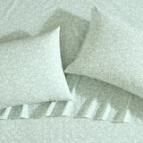 Laura Ashley - Sheets, Cotton Percale Bedding Set, Lightweight & Breathable Room Essentials (Heirloom Ditzy Green, King) Laura Ashley