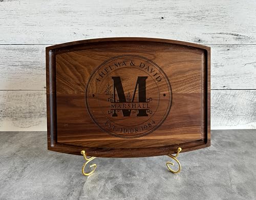 Personalized Cutting Boards - Best Unique Anniversary - USA Handmade wood - Best Wedding, Housewarming, Birthday, Christmas Gift Idea For Friends, Generic
