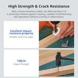 ANYCUBIC ABS-Like Resin 3.0, Upgraded 14K 3D Printer Resin with Enhanced Strength and Toughness, High Precision, Low Odor, Wide Compatibility for All LCD Resin 3D Printers (Grey, 1kg)