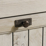 Sauder Costa 2 Drawer Lateral File Cabinet with Lock for Home Office, in Chalked Chestnut Sauder