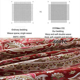 FADFAY Paisley Duvet Cover Set 100% Cotton Ultra Soft Red and Beige Reversible Paisley Bedding Set with Hidden Zipper Closure 3 Pieces, 1Duvet Cover & 2Pillowcases, King/California King Size FADFAY