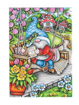 Creative Haven Garden Gnomes Coloring Book (Adult Coloring Books: Fantasy) WoodArtSupply