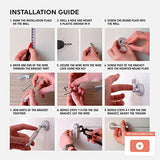 Wire Curtain Hanging System - 16ft Stainless Steel Room Divider Rod | Willow & Eva Willow And Eva