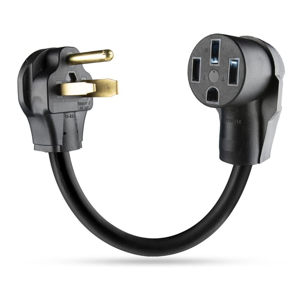 Morec NEMA 6-50P to 14-50R 240V 50 Amp Welder Welding Dryer EV Charger Power Cord Adapter Adaptor Connector Connecter Morec