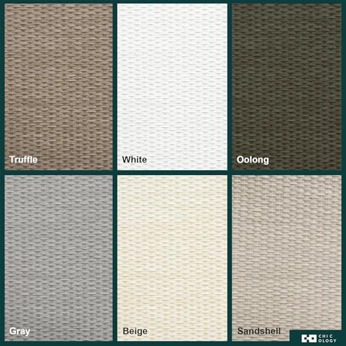 CHICOLOGY Vertical Blinds, Room Divider, Door Blinds,Blinds for Sliding Glass Doors, Temporary Wall, Closet Curtain, Room Door, Woven Gray (Natural Woven) W:46-86 x H:Up-to 96 inches CHICOLOGY
