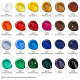 ARTEZA Acrylic Paint Set of 24 Tubes (0.74 oz, 22 ml) Non Toxic Acrylic Artist Paints, Heavy Body Acrylic Paint Art Supplies for Canvas Painting ARTEZA