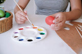 WNATN Paint Tray Palettes, Plastic White Palettes for Kids & Students,Paint Tray for Art Class,Craft DIY or Have a Birthday Painting Party-8pcs WNATN