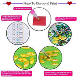 pigpigboss 2 Pieces Morning Glory Bookmark Diamond Painting Kit, Painting Flower Bookmark Diamond Art Dots for Reading Enthusiasts Adult Beginner Graduation Book Decor pigpigboss