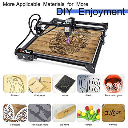 ORTUR Laser Master 2 S2 LU2-10A Laser Engraver Laser, 10000mW Engraving Cutting Machine, Class 4 Laser Cutter, DIY Laser Marking for Metal - WoodArtSupply