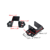 Coshar 4Pcs Heavy Duty Bed Rail Fittings Black Bed Frame Brackets Adapter U-Shape Bed Supporters Hardware for Bunk Bed Headboard, 3.62"x1.9"(L*W) Coshar