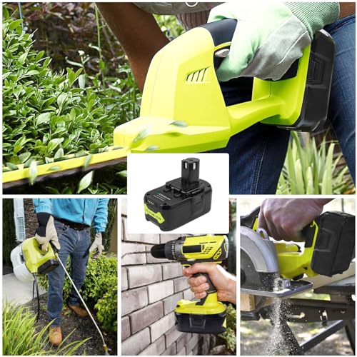 ARyee 6.0Ah 18V Replacement Battery for Ryobi All 18V Lithium Battery P102 P103 P105 P107 P106 P108 P109 Ryobi ONE+ Plus 18V Battery Cordless Power Tool ARyee