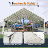 20x40FT Heavy Duty Party Tent - Commercial Wedding Canopy with Removable Sidewalls, 3 Carry Bags & UV Protection, Large Outdoor Gazebo for Events, Camping, Carport Rueekfil