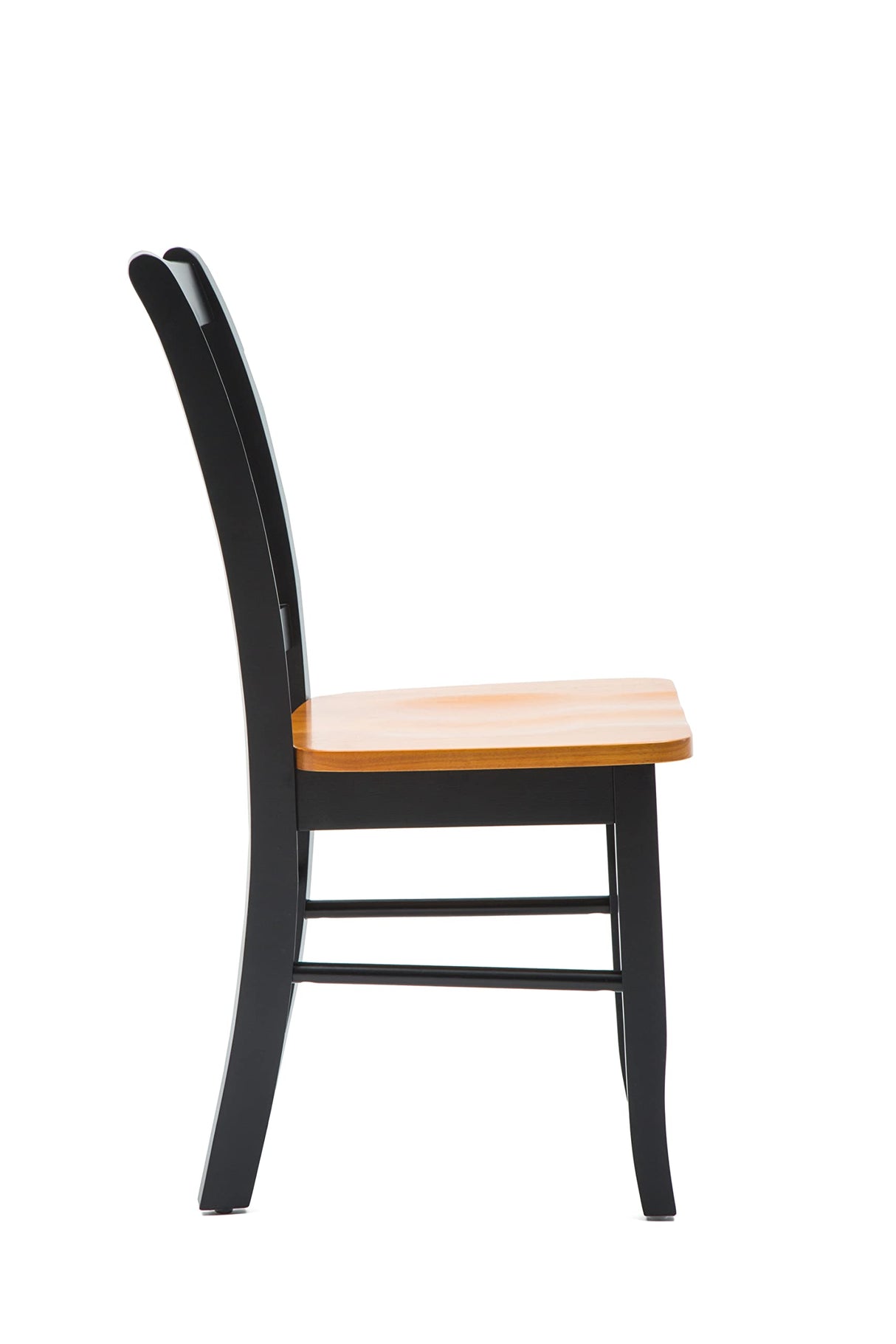 Boraam Shaker Chair, Black/Oak, Set of 2 Boraam