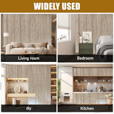 192" x 48" Natural Bamboo Wall Panel - Flexible Renewable Wainscoting for Interior Decor, Room Divider & Ceiling Tiles - Living Room, Bedroom, Office, Kitchen Island Decor bajingshanhu