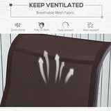 Outsunny Outdoor Glider Chair, Gliders for Outside Patio with Smooth Rocking Mechanism and Lightweight Construction for Backyard, Brown Outsunny