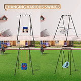 Swing Stand for Kids,Baby Swing Frame, Toddler A-Frame Metal Swing Sets for Backyard, Outdoor Indoor Heavy Duty Swing Set, Fits for Most of The Toddlers Swings RAGOZONERY