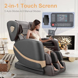 FURNIMAT 2026 Massage Chair Full Body, Zero Gravity Massage Chair with 10 Fix Rollers, Airbags, Heating, Foot Massage, Auto Modes, Bluetooth Speaker, Smart Screen Controller(Premium Version)