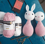 [ Set of 2 Skeins ] SMC Catania Originals 100% Mercerized Cotton Yarn, Total 3.52 Oz. Each 1.76 Oz (50g) / 136 Yrds (125 m) Amigurumi Yarn Fine-Sport 2 (130 Cream) Generic