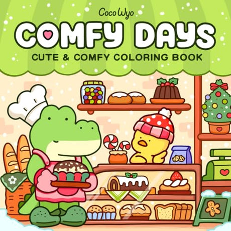 Comfy Days: Coloring Book for Adults and Teens Featuring Super Cute Animal Characters in Cozy Hygge Moments for Relaxation (Cozy Spaces Coloring) Coco Wyo LLC