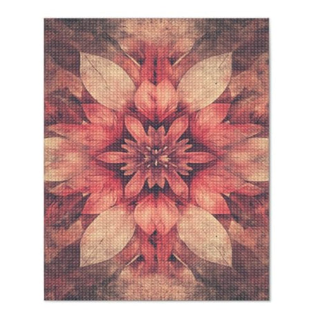 Kaleidoscope Floral pattern-107743 Diamond Painting Kits, DIY 5D Paint for Adults Kids, Full Drill Crystal Diamond Drawing Suitable for Home Wall Decoration Fhuyiks