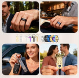 Mroy mio 104 PCS DIY Laser Engraving Kit, 13 Types Stainless Steel Blank Jewelry Making Set for Personalized Gifts, Heart Necklace, Ring, Bracelet for Couples, Friends, Beginners Mroy mio