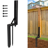 Wpbhk 1PCS Fence Post Repair Kit Heavy Duty Fixer Anchor Ground Spike,Fence Post Support Stake for Repairing Damaged Fence Gate Posts Sign Posts or Wpbhk