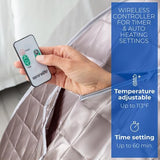 SereneLife Portable Steam Sauna - Single Person Detox Spa (Gray) - Includes Foldable Chair for Comfort, Foot Pad Heating Mat SereneLife