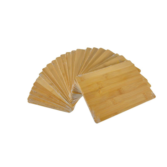 (Set of 24) 8"X6" Bulk Wholesale Plain Blank Bamboo Cutting Boards for Customized, Personalized Engraving, Promotional Products.