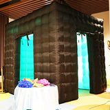 Staelea Inflatable Photo Booth(Black and White, Two Doors, 9.2X 9.2X 9.2ft), Tent with Air Blower, for Wedding Party Commercial Lease Exhibition Display staelea