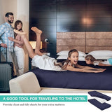 Breling Fitted Sheet (Sheet Only) Compatible with Milliard Trifold Mattress Folding Mattress Fitted Microfiber Bedclothes for Camp Bunk Rvs Bed(Navy Blue,2 Pcs,Single,4'') Breling