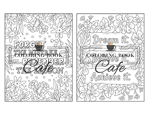 You Are Amazing: Inspirational Coloring Book for Adults Featuring Positive Quotes and Motivational Phrases for Stress Relief and Relaxation WoodArtSupply