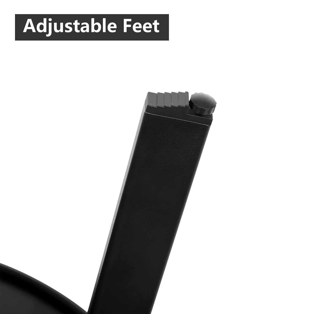 juserox Patio Coffee Table - Metal Steel Outdoor Round Table Weather Resistant Anti-Rust Outdoor Table (Black) juserox