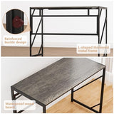 Elephance Folding Desk Writing Computer Desk for Home Office, No-Assembly Study Office Desk Foldable Table for Small Spaces Elephance
