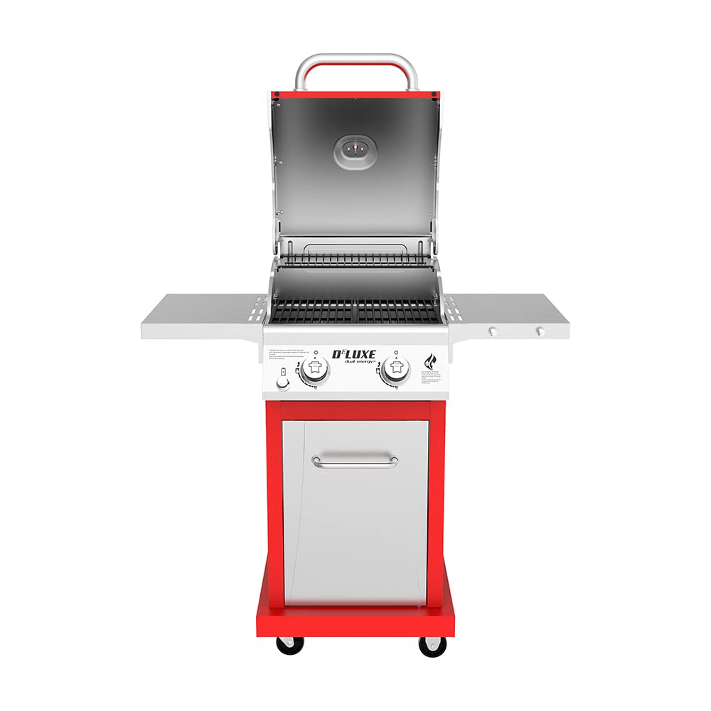 Nexgrill Deluxe 2-Burner Gas Grill with 401 SQ In Grate, 28000 BTUs, Stainless Steel Control Panel & Foldable Side Table, Propane BBQ Grill for Outdoor Cooking, Patios, Backyards and More - 720-0864R Nexgrill