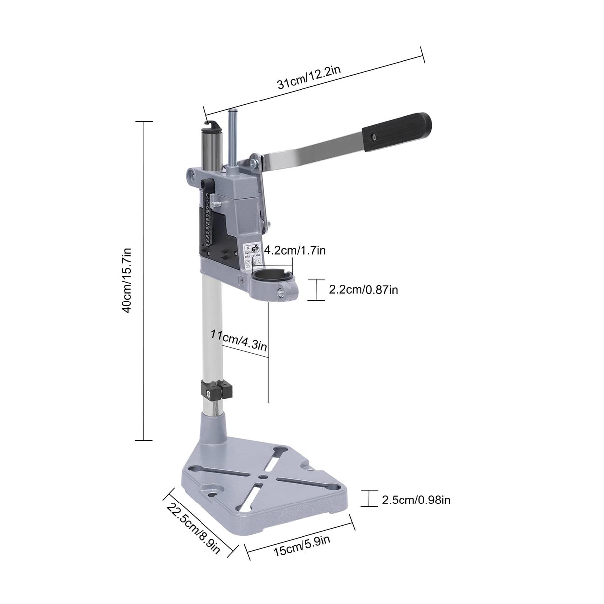 Floor Drill Press,Repair Tool Table for Drill Workbench Repair Tool Clamp for Drilling Collet,drill Press Table for Electric Drilling Machines Whose Collar Diameter is from 1.4in to 1.6in. JUOPTGJ