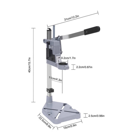Drill Press Stand Table with Fixture, Floor Model Drill Press, Table Drill Press Kit Tool Holder for Benchtop Repair, Drill Press Stand for Hand Drill for Electric Drilling Machines DAERNA