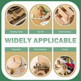 24 Pack 12"x12"Basswood Sheets 1/8",3mm Basswood for Laser Cutting,3mm Plywood Unfinished Wood Craft Wood for DIY Ornaments and Models Drawing Painting Engraving Wood Burning and Laser Cutting QSJQllo