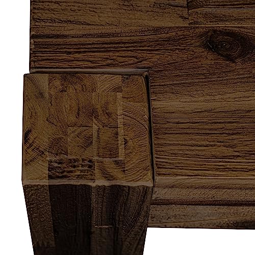 East West Furniture CN6-07-T Celina Dining Room Table - Rectangle Rustic Farmhouse Table , 36x60 Inch, Jacobean - WoodArtSupply