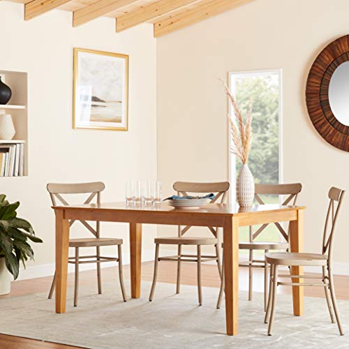 East West Furniture CAT-OAK-S Capri Kitchen Table - a Rectangle Dining Table Top with Sturdy Legs, 36x60 Inch, OAK East West Furniture