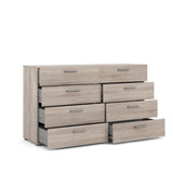 Tvilum 8 Drawer Double Dresser,Truffle Tvilum