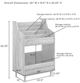 Crosley Furniture Liam Record Storage Stand, Black Crosley Furniture