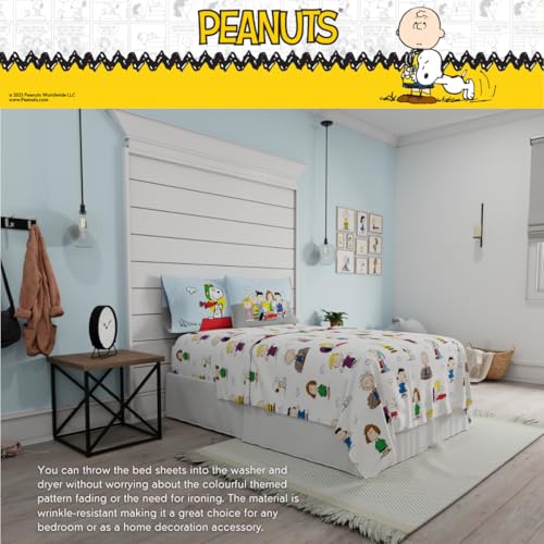 Collectibles Peanuts Snoopy Bedding Super Soft Cozy Microfiber 4 Piece Full Sheet Set, (Officially Licensed Product) by Franco Franco