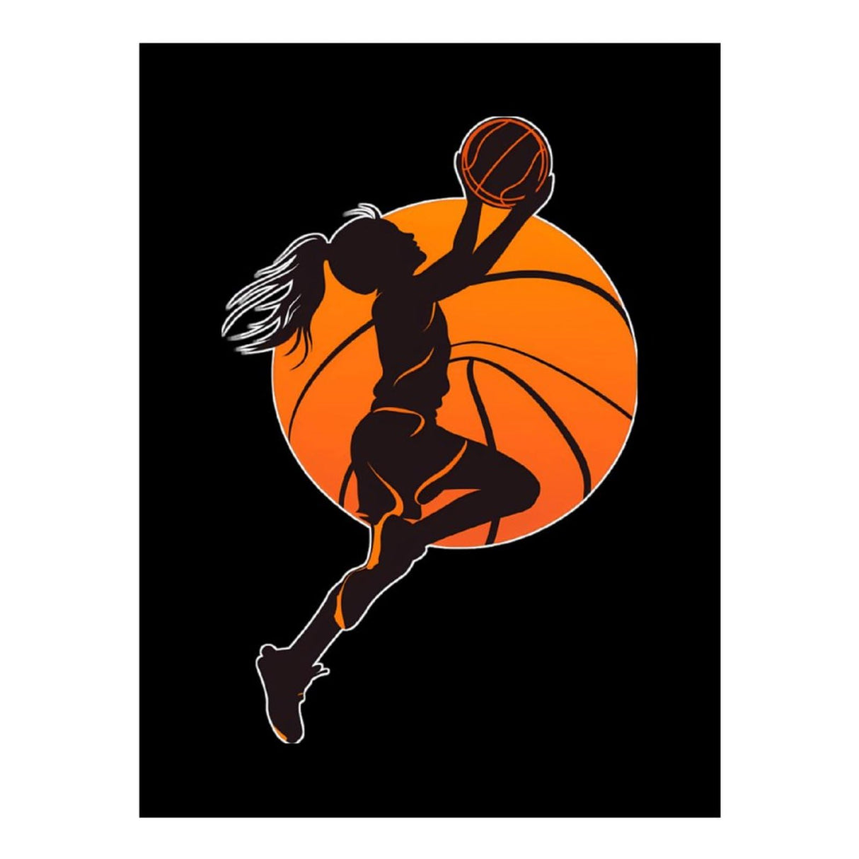 Basketball Girl Adults Diamond Painting Pictures DIY Art Crafts Kits for Home Wall Decoration 12"x16" Generic