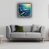 hill froeistung Sea Turtle Diamond Art Painting Kits for Adults,Whale Diamond Art for Beginners, 5D DIY Full Drill Round Gem Art Craft Home Wall Decor Gift 12x12 inch hill froeistung